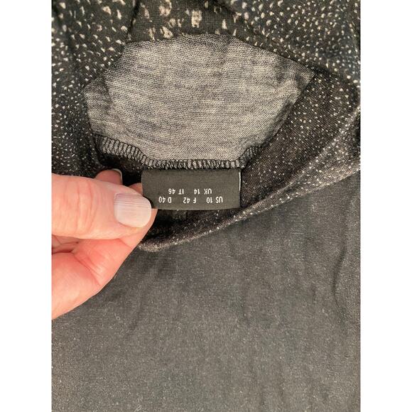 Akris Women's Turtleneck US 10 Cashmere Silk Gray Long Sleeve Luxe Knit Top - Picture 6 of 10